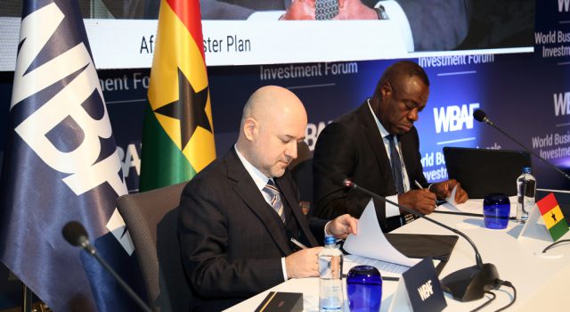 Agreement signed between the Government of Ghana and WBAF for the implementation of the Master Plan for African Economies